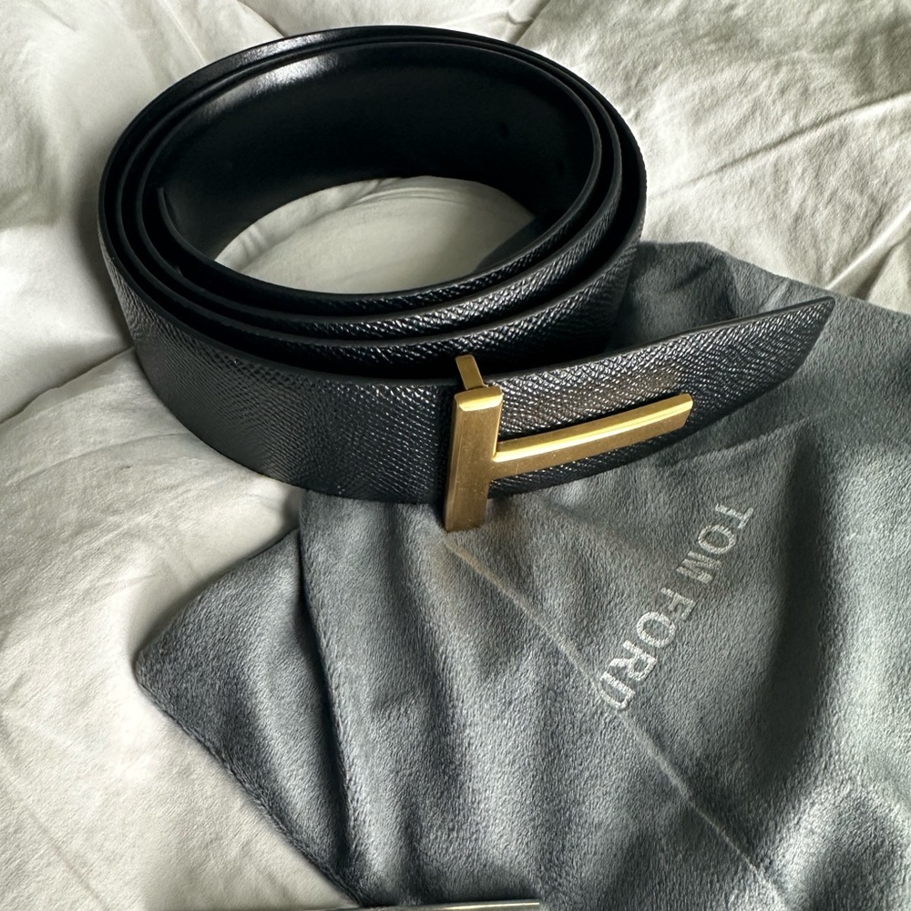 Tom Ford Black and Gold Luxury Bag